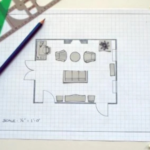 Why might drawing your room layout on paper before buying furniture save money and effort