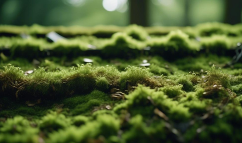 Why might nearby overgrown trees be a long-term risk to the roof