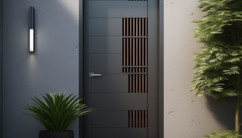 modern iron doors