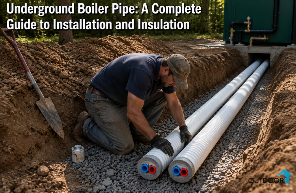 underground boiler pipe
